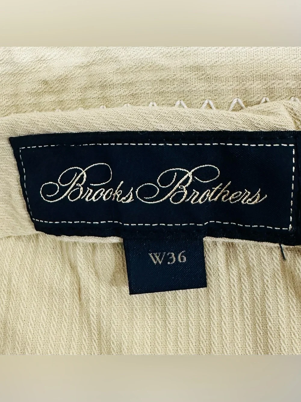 Brooks Brothers Clark Baird McNuttish Linen Blend Pants Sz 36x29